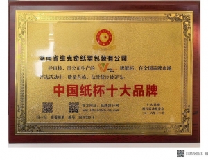 中国纸杯十大品牌